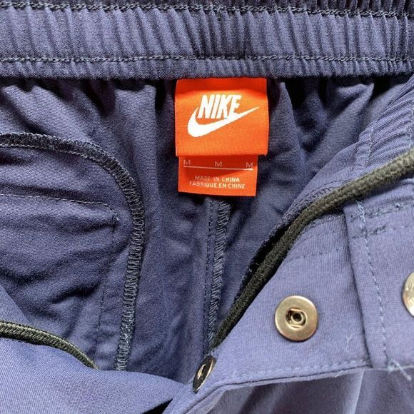 Nike Sweatpants Men's Medium Adult Casual Blue Joggers Outdoors Pockets - Picture 4 of 11